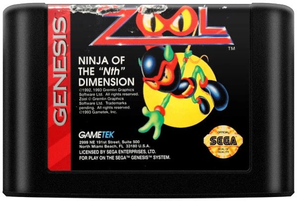 Zool Ninja of the Nth Dimension - Sega Genesis