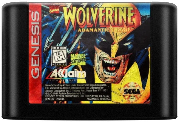 Wolverine Adamantium Rage - Sega Genesis