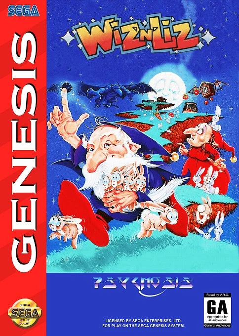 Wiz 'n' Liz - Sega Genesis