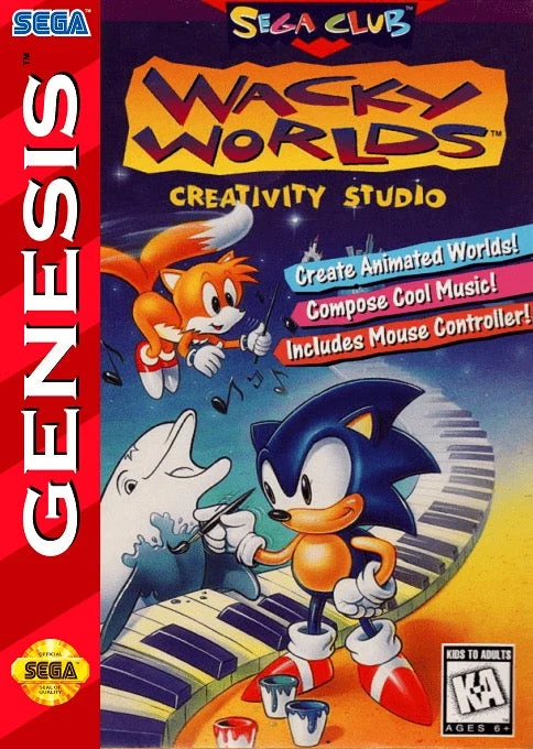 Wacky Worlds Creativity Studio - Sega Genesis