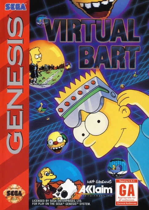 Virtual Bart - Sega Genesis