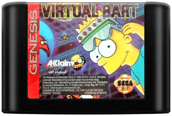 Virtual Bart - Sega Genesis