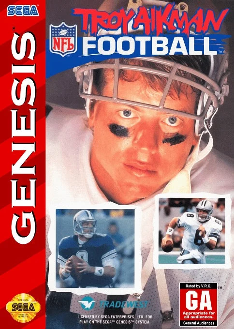 Troy Aikman NFL Football - Sega Genesis
