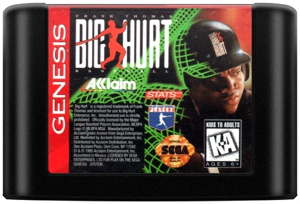Frank Thomas Big Hurt Baseball - Sega Genesis