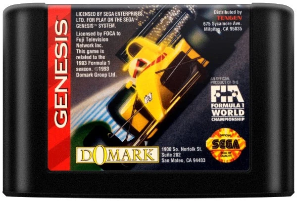 Formula One F1 - Sega Genesis