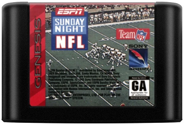 ESPN Sunday Night NFL - Sega Genesis