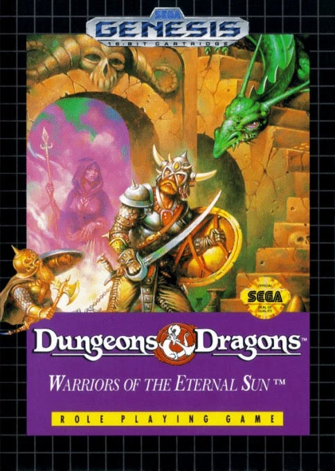 Dungeons & Dragons Warriors of the Eternal Sun - Sega Genesis