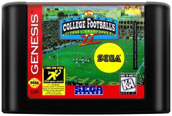 College Football's National Championship II - Sega Genesis