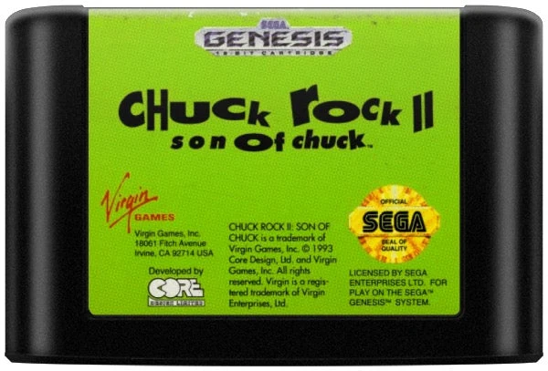 Chuck Rock II Son of Chuck - Sega Genesis