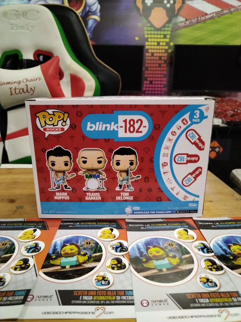 Funko Pop! Rocks: Blink 182--3 Pack-- Tom DeLonge, Mark Hoppus, Travis Barker