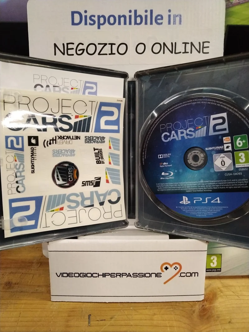 PROJECT CARS 2 LIMITED EDITION PS4 (usato garantito)(versione ita.)