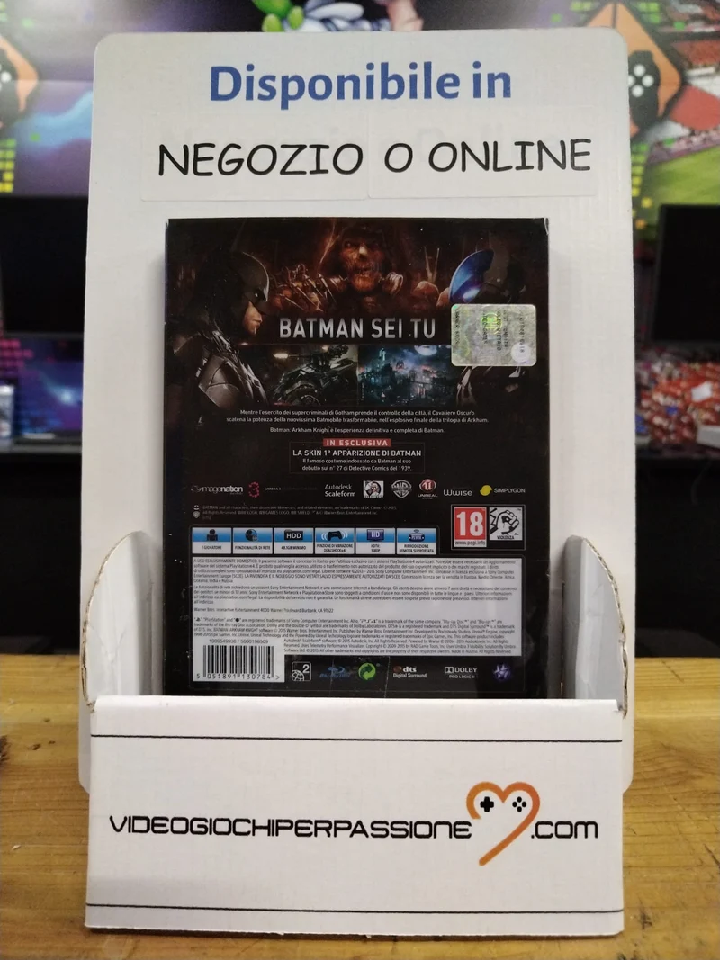 BATMAN ARKHAM KNIGHT PS4 SPECIAL EDITION(usato garantito)(versione italiana)