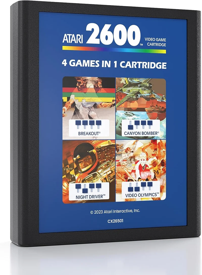 ATARI 2600 -4 GAMES IN 1 CARTUCCIA DI GIOCO
