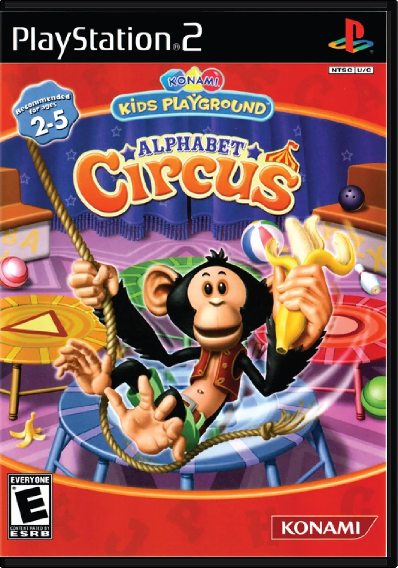 Konami Kids Playground Alphabet Circus - Sony PlayStation 2 (PS2)