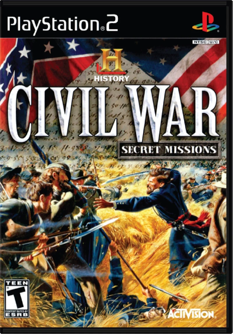 History Channel Civil War Secret Missions - Sony PlayStation 2 (PS2)