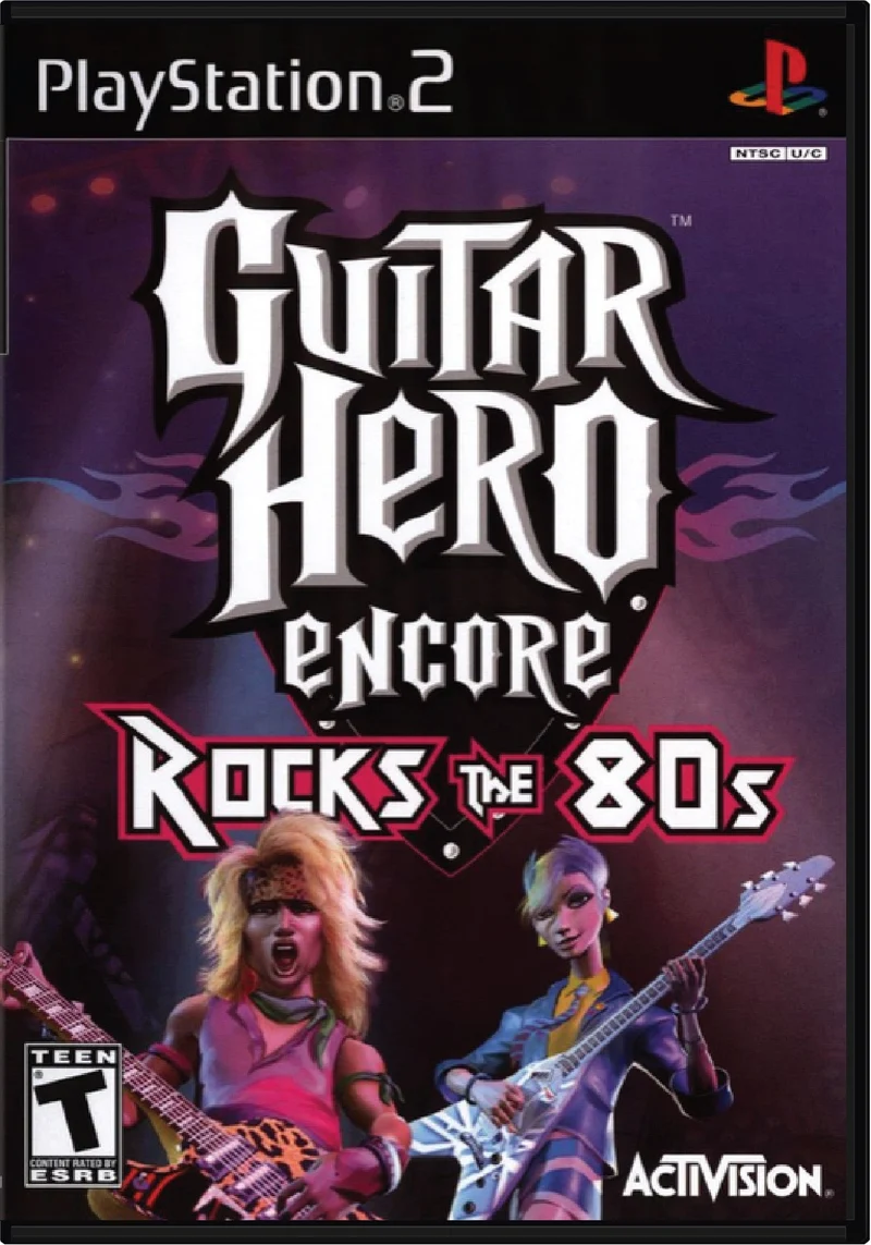 Guitar Hero Encore Rocks the 80's - Sony PlayStation 2 (PS2)