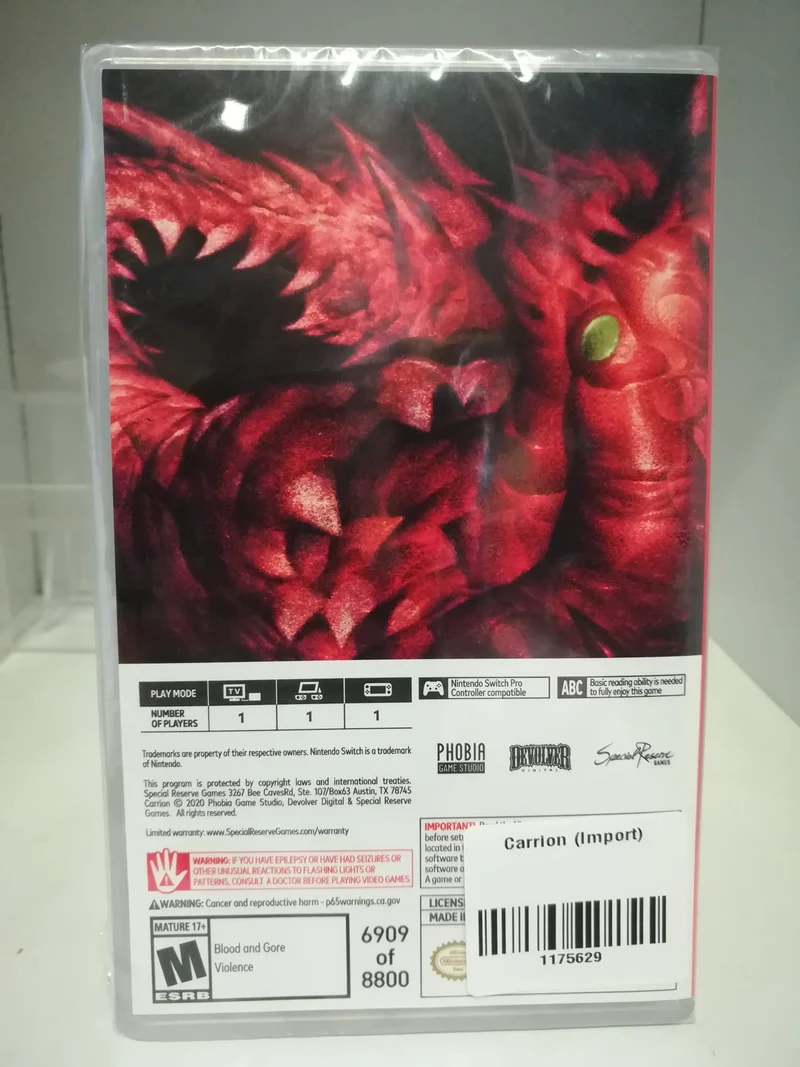 CARRION NINTENDO SWITCH (6909)(versione americana)