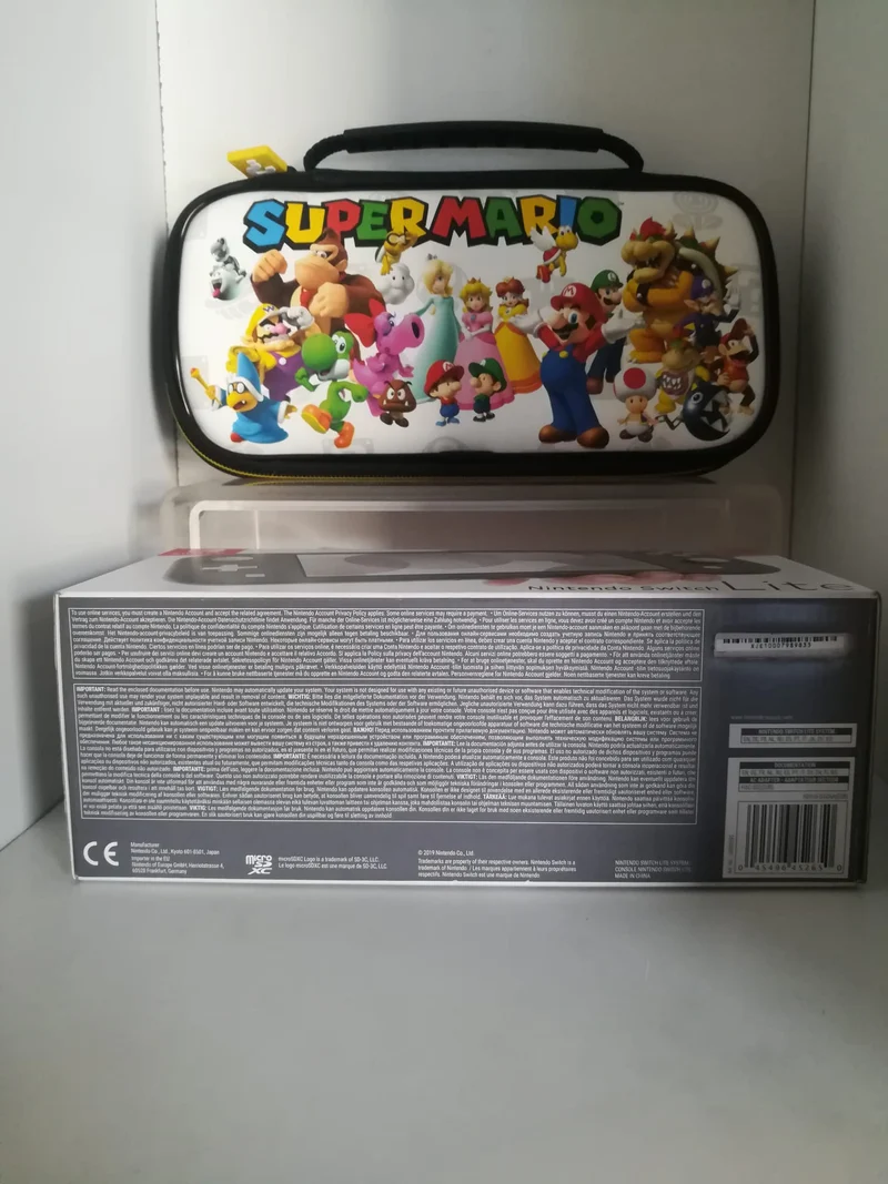 CONSOLE NINTENDO SWITCH LITE GRIGIA + MEMORY CARD 128GB + CUSTODIA (usato garantito)
