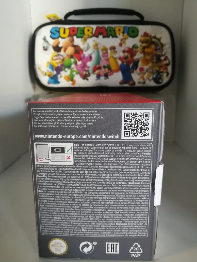CONSOLE NINTENDO SWITCH LITE GRIGIA + MEMORY CARD 128GB + CUSTODIA (usato garantito)
