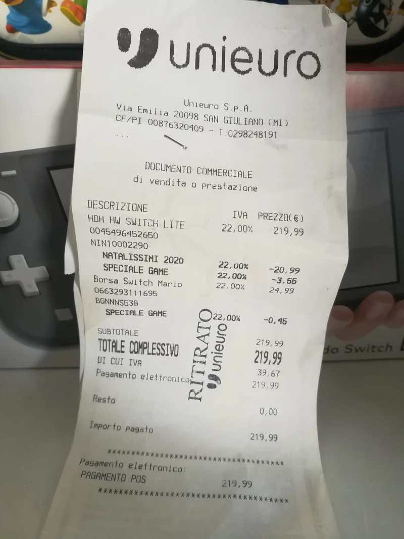 CONSOLE NINTENDO SWITCH LITE GRIGIA + MEMORY CARD 128GB + CUSTODIA (usato garantito)