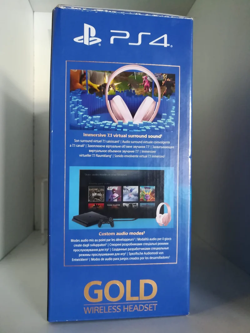 CUFFIE PLAYSTATION 4 ROSE GOLD WIRELESS HEADSET 7.1 SURROUND (usato garantito)