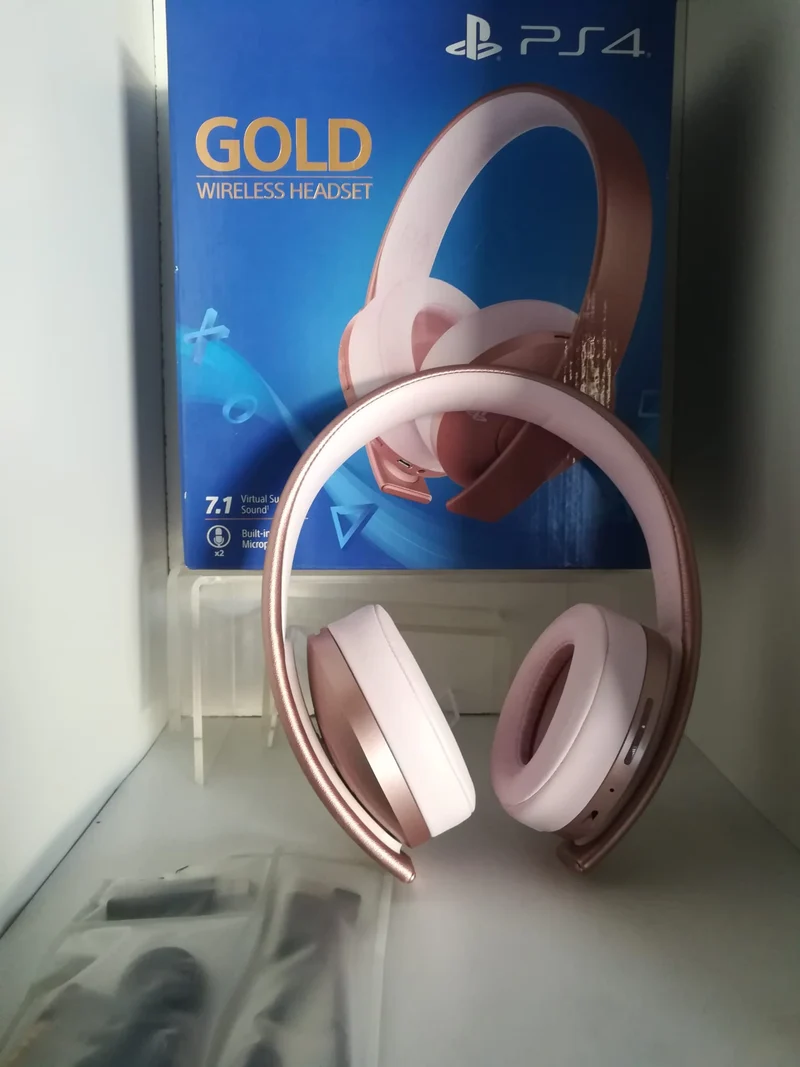 CUFFIE PLAYSTATION 4 ROSE GOLD WIRELESS HEADSET 7.1 SURROUND (usato garantito)
