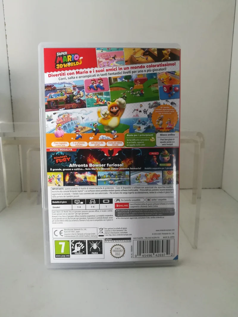 SUPER MARIO 3D WORLD+BOWSER'S FURY NINTENDO SWITCH (usato versione italiana)