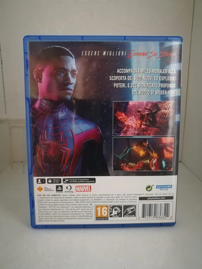 MARVEL SPIDER-MAN MILES MORALES PS5 (usato garantito)(versione italiana)