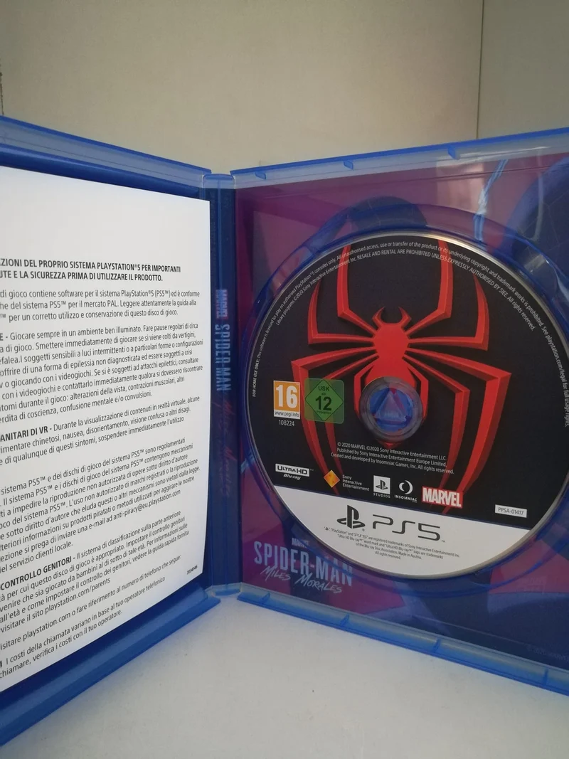 MARVEL SPIDER-MAN MILES MORALES PS5 (usato garantito)(versione italiana)