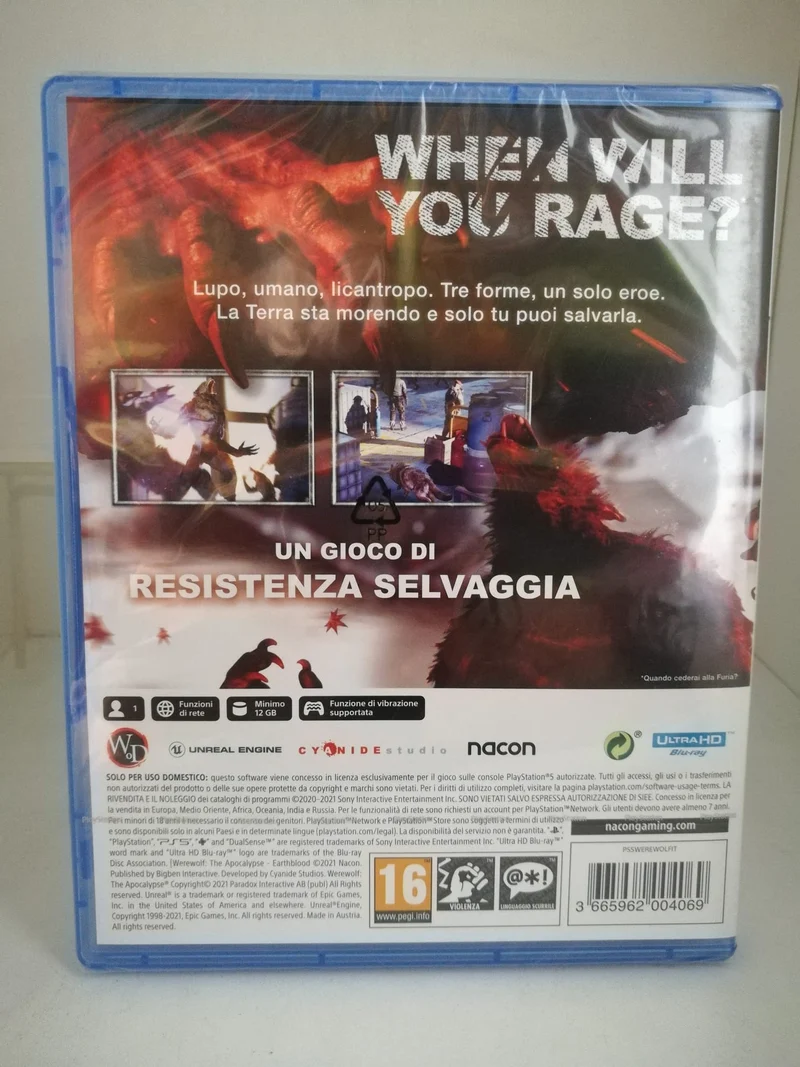 WEREWOLF THE APOCALYPSE EARTHBLOOD PS5 (versione italiana)