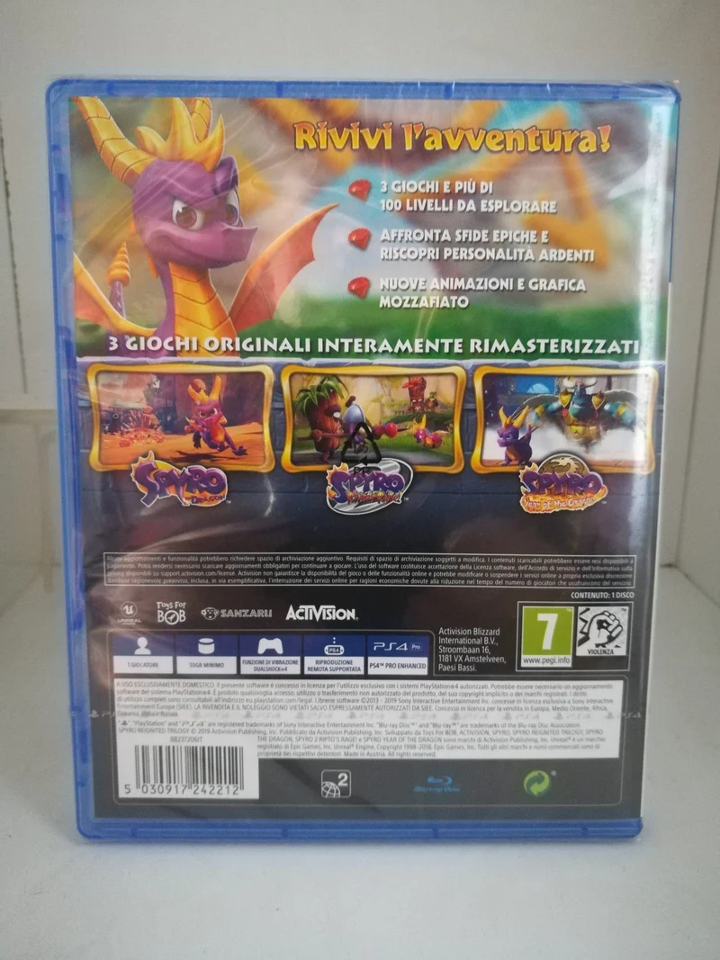 SPYRO REIGNITED TRILOGY PS4 (completamente in italiano)