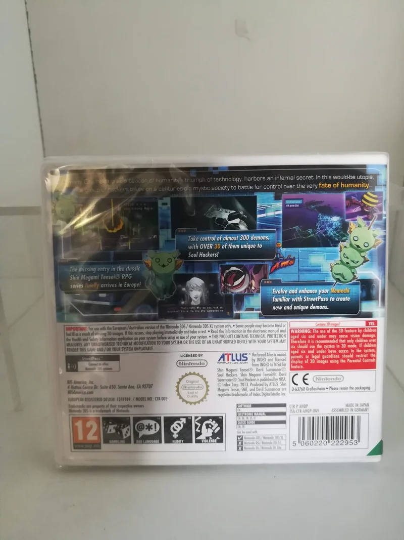 Shin Megami Tensei : Devil Summoner: Soul Hackers - Nintendo 3DS Edizione Europea