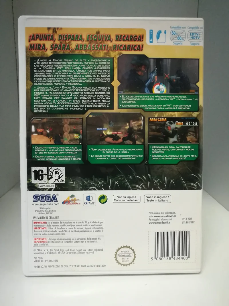 GHOST SQUAD NINTENDO WII (usato garantito)