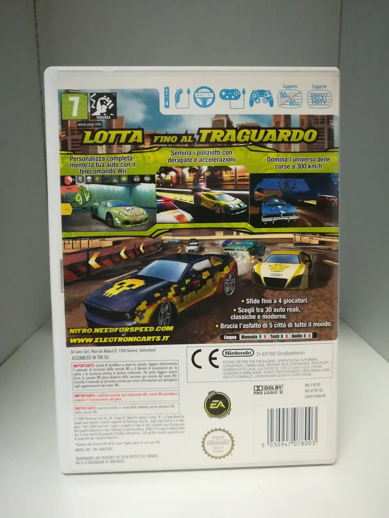 NEED FOR SPEED NITRO NINTENDO WII (usato garantito)(versione italiana)