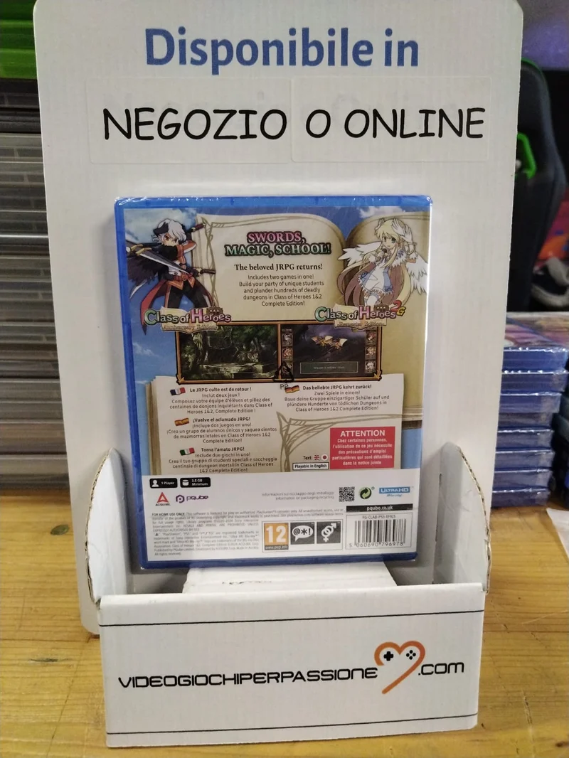 Class Of Heroes 1 & 2 Complete Edition Playstation 5 Edizione Europea