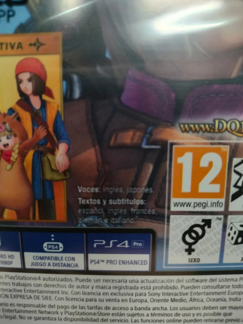 Dragon Quest XI Echi di un'era Perduta Playstation 4 Edizione Spagnolo (con Italiano)