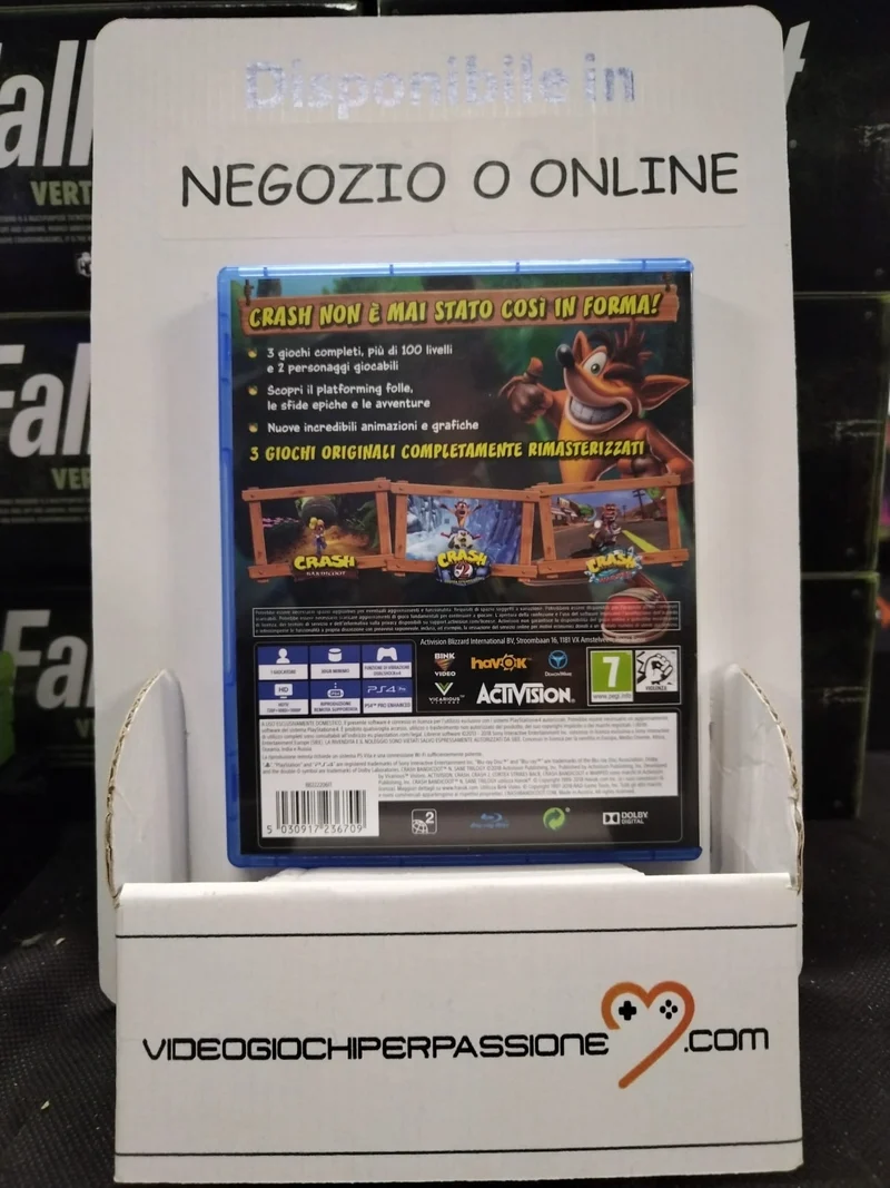 CRASH BANDICOOT N SANE TRILOGY PS4 (completamente in italiano)(usato garantito)
