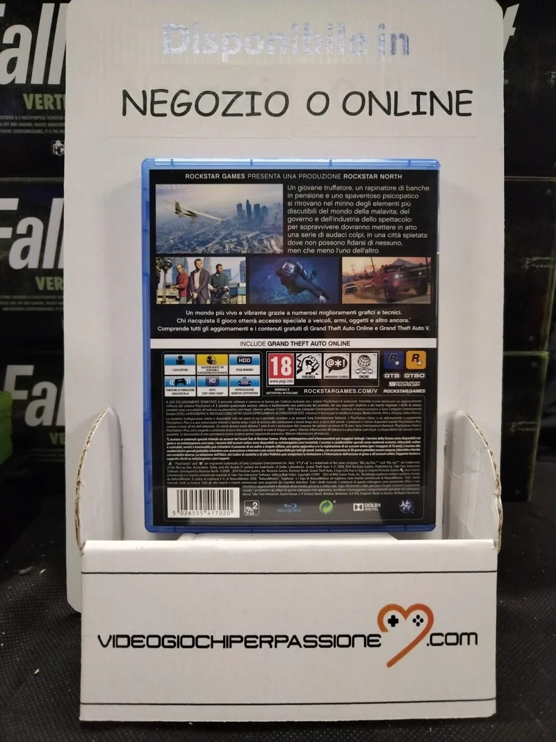 GTA 5 - GRAND THEFT AUTO V PS4 EDIZIONE ITALIANA(usato garantito)