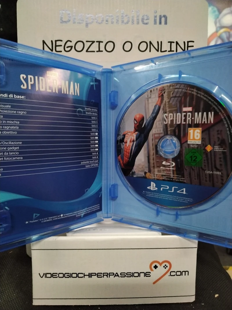 Spider-Man Marvel Playstation 4 Edizione Italiana(usato garantito)