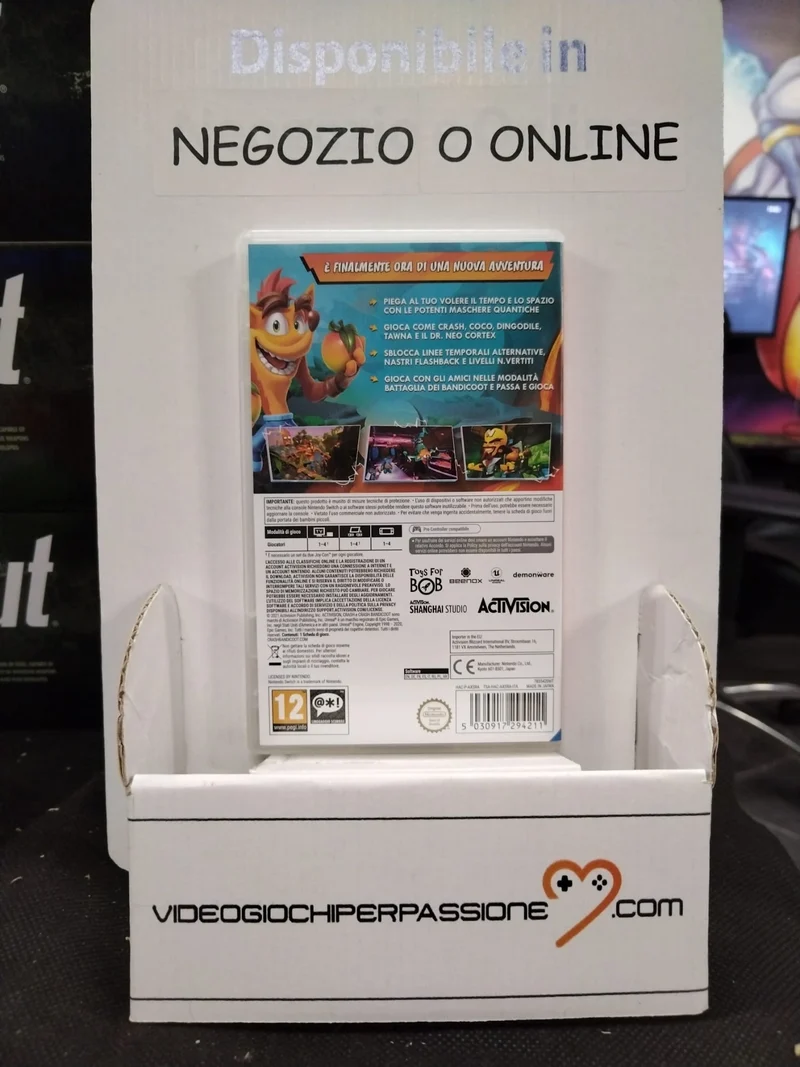 Crash Bandicoot 4 - It's About Time Nintendo Switch Edizione Italiana(usato garantito)