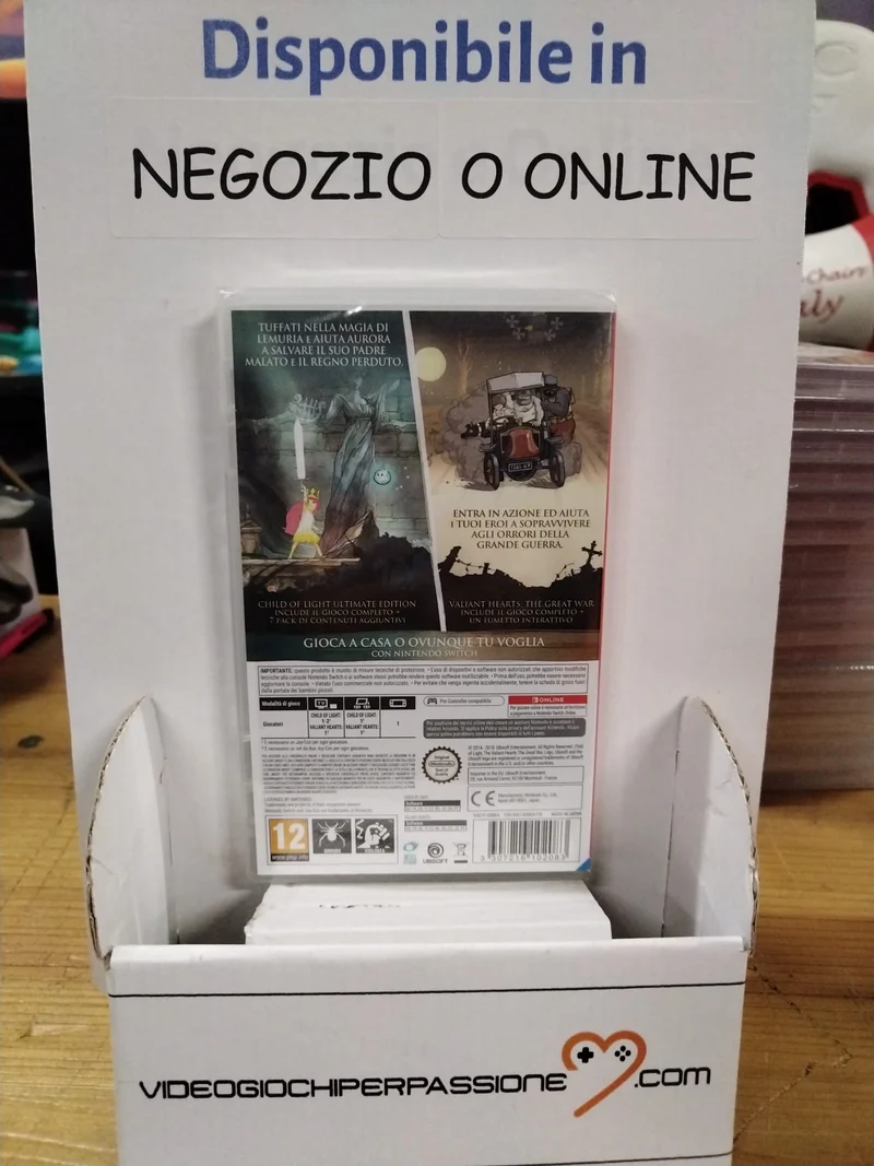 Child Of Light + Valiant Hearts Switch - Nintendo Switch Edizione ITALIANA