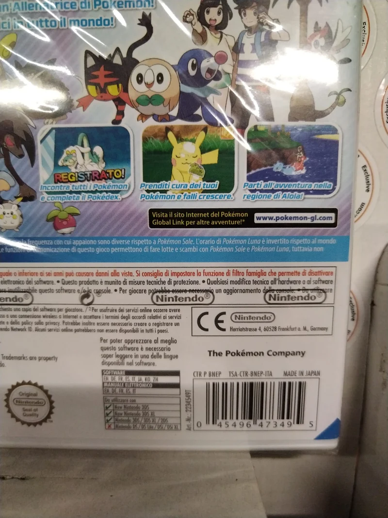 POKEMON LUNA NINTENDO 3DS (versione italiana)