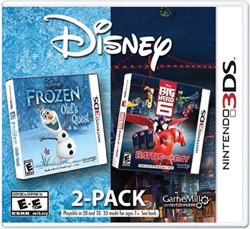 2 Game Pack Disney Frozen & Big Hero 6 - Nintendo 3DS