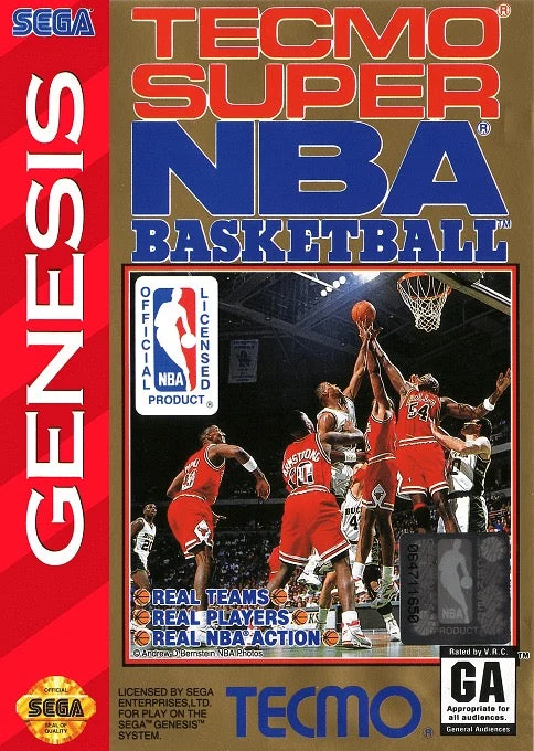 Tecmo Super NBA Basketball - Sega Genesis