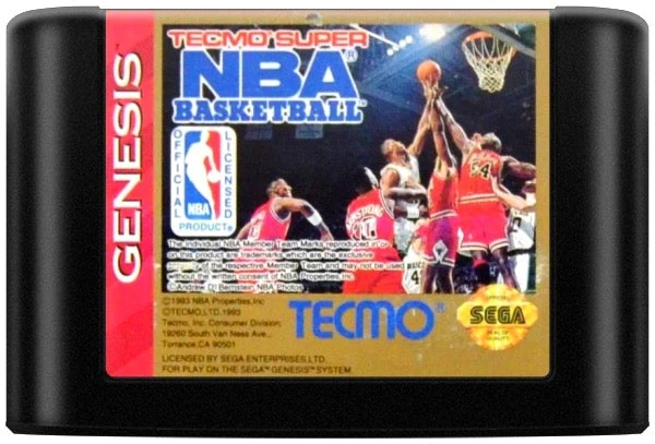 Tecmo Super NBA Basketball - Sega Genesis