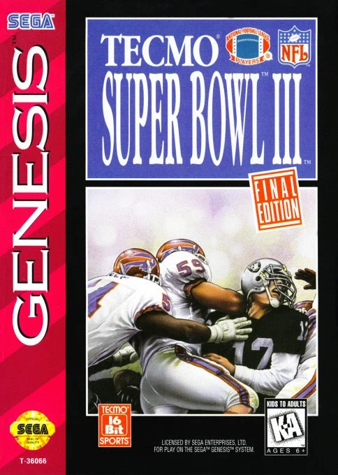 Tecmo Super Bowl III - Sega Genesis