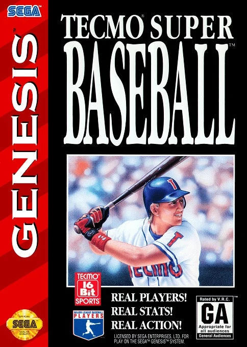 Tecmo Super Baseball - Sega Genesis