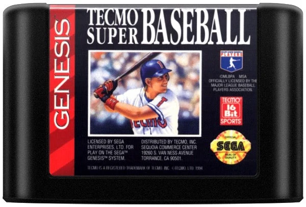 Tecmo Super Baseball - Sega Genesis