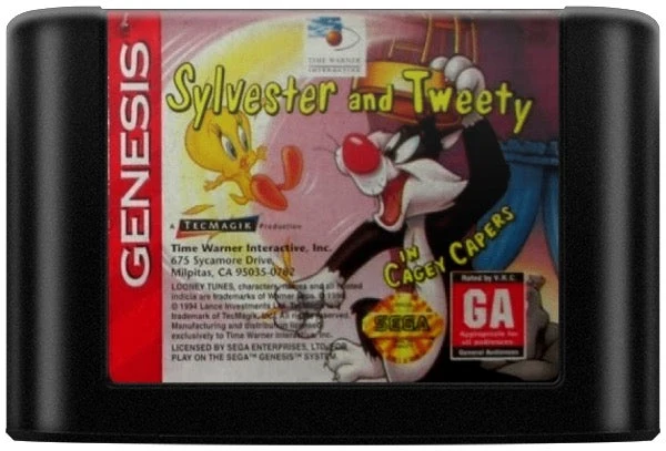 Sylvester and Tweety in Cagey Capers - Sega Genesis
