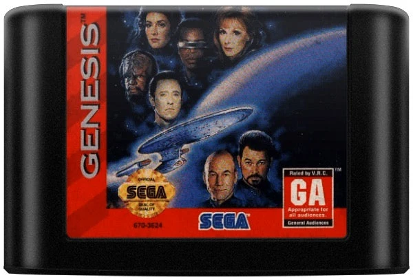Star Trek Next Generation Echoes From the Past - Sega Genesis